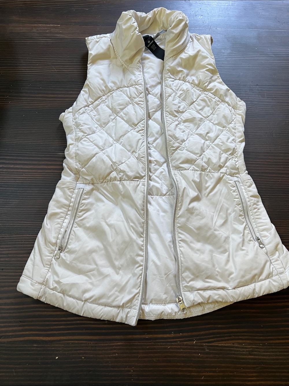 lululemon athletica white Quilted Sleeveless Puffer Vest
